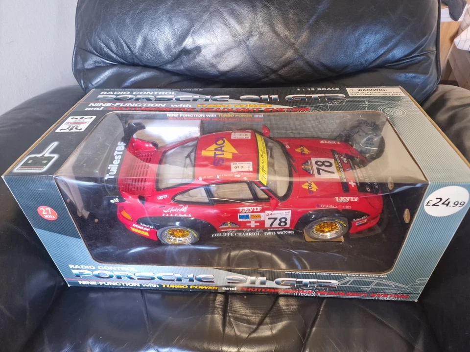 Official PORSCHE 911 GT2 Radio Control Car with TURBO POWER & HEADLIGHTS GP907R - Image 1 of 4