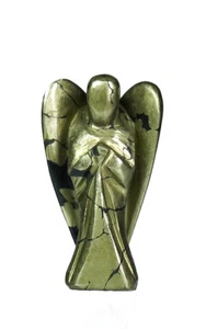 A++   105MM | Gold Pyrite Stone Minerals Healing Angel - Picture 1 of 10