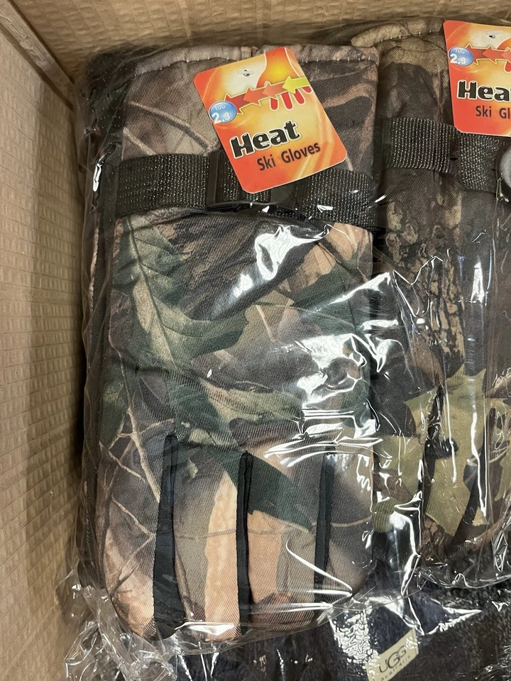 Men Heated Gloves Camo Winter Thermal Gloves for Hunting Hiking Skiing Shovel - Image 1 of 1