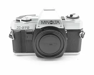 Minolta X-370 Silver 35mm SLR Film Camera Body with Body Cap READ (#17830) - Picture 1 of 10