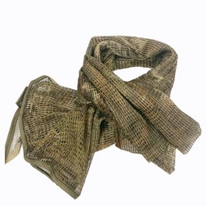 Men Women Camouflage Netting Mesh Neck Scarves Camo Scarf Breathable Hunting - Picture 1 of 20