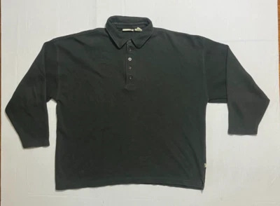 Suéter Field Master Para Hombres XL Verde 5 Botones Cuello Cálido LS Térmico Acogedor Foto 1 de 4