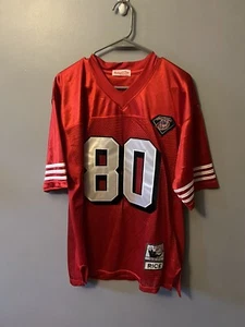 Vintage Jerry Rice San Francisco 4934/ 75 Anniversary Mitchell & Ness Jersey - Picture 1 of 6