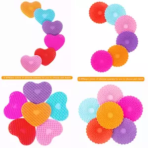 6pcs Multicoloured Drink Coasters, BPA-Free Silicone Heat Resistant Non-Slip - Picture 1 of 16