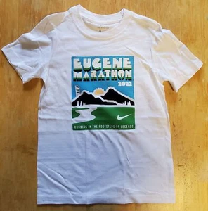 Nike Eugene Marathon 2022 Youth Small Size YS Shirt T-Shirt Running Oregon - Picture 1 of 14