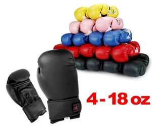 New Boxing Gloves Kick Boxing Muay Thai Training Sparring Gloves - 5 Colors - Picture 1 of 7