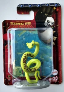 "DREAMWORKS KUNG FU PANDA VÍBORA SERPIENTE - 2" MATTEL MICRO FIGURA PASTEL TOPPER #HFK47 - Imagen 1 de 2