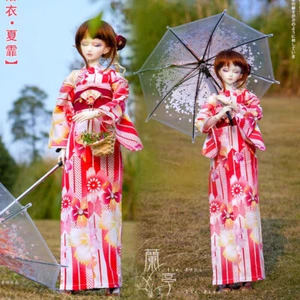 1/6 1/4 1/3 rosa Sakura Kimono DD MSD YOSD Onkel elegant Yukata BJD Puppenkleidung - Bild 1 von 13