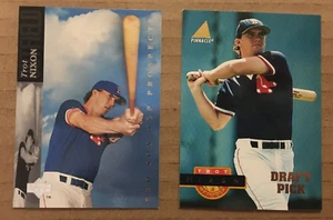 TROT NIXON 94 UPPER DECK MINORS ROOKIE #4 & 94 PINNACLE DRAFT PICK #270 RED SOX - Picture 1 of 1