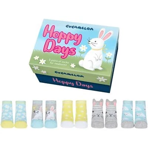 Cucamelon Baby Hoppy Days Bright Colour 5 Pairs of Socks Newborn Gift Boxed - Picture 1 of 2
