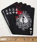 Poker Full House Joker Ace Of Spades Iron On Patch Biker Deck Of Playing Cards