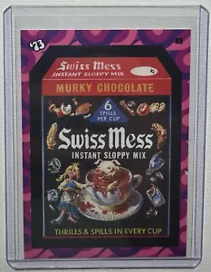 2023 WACKY PACKAGES FLASHBACK 1973 COUPON VARIANT CARD 43 SWISS MESS SLOPPY MIX - Picture 1 of 2