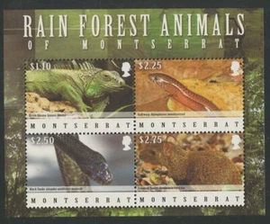 Montserrat 2009 Rain Forest Animals S/S Sc# 1225 NH - Picture 1 of 1