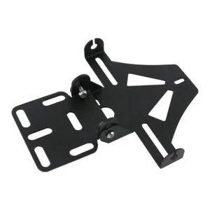 Schwarz Einstellbar Motorrad Kennzeichenhalter Lizenz Universal Für all Motorrad - Picture 1 of 12
