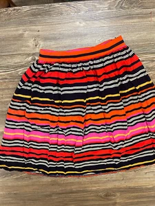 ECI New York Full Skirt Striped Jersey Knit Comfort Size Small Multicolor - Picture 1 of 7