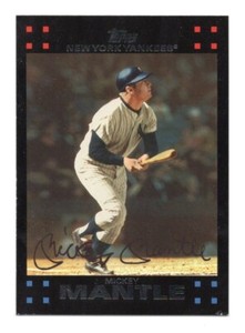 2007 Topps #7 Mickey Mantle Yankees