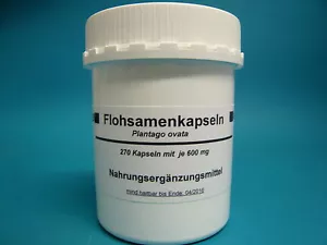 Flohsamenschalen Vegi Kapsel 270 St. je 600 mg Flohsamen - Bild 1 von 2