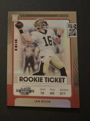 2021 Panini Contenders Optic Football #67 Ian Book /175 Red Holo Rookie Ticket - Image 1 of 2