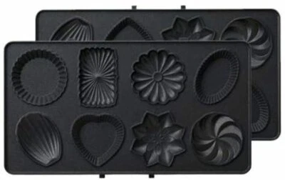 BRUNO Hot Sand Maker Burnt To Ear Electric Double Petit Gateau Plate - Image 1 of 4