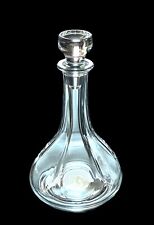 Cristal d’Arques France 24% Lead Crystal Wine Liquor Decanter 10” Tall W/Stopper
