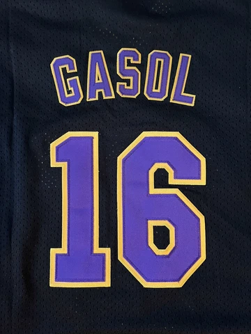 (RARE) Los Angeles Lakers PAU GASOL Mitchell & Ness Black Rings Collection XL 🏀 Cover