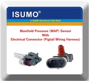 Manifold Pressure Sensor MAP Sensor W/Connector Fits:Harley Davidson Motorcycles - Picture 1 of 3