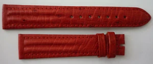 ECHT STRAUSS Chrono FEUERROT 19 mm BARINGTON DEUTSCHE MARKE UHRENARMBAND - Bild 1 von 2