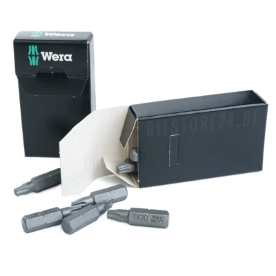 10x WERA TORX® Bits wahlweise T5 T6 T7 T8 T9 T10 T15 T20 T25 T27 T30 T40 TX Bit - Bild 1 von 2