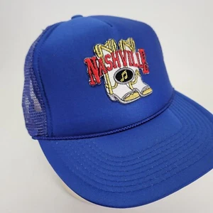 Nashville Tennessee Hut Kappe Cowboystiefel Country Musik Snapback Trucker Vintage blau - Bild 1 von 7