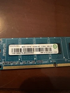 Ramaxel RMR1870EC58E9F-1333 4Gb PC3-10600 DDR3-1333 non-ECC DIMM RAM Memory - Picture 1 of 4