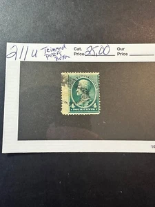 Scott # 211 trimmed perfs bottom 2024 Scott Catalogue Value $ 25.00 - Picture 1 of 4