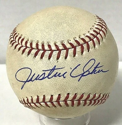 Justin Upton Signed Official 2006 MLB Game Rubbed Opening Day Baseball PSA/DNA - Image 1 of 2
