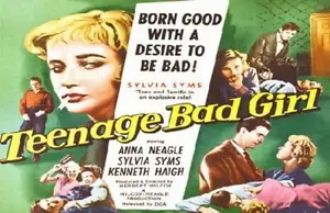 TEENAGE BAD GIRL FILM POSTER NACHDRUCK 1956 - Bild 1 von 1