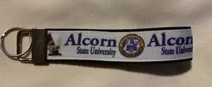 Handcrafted NCAA Alcorn State University Braves Key Chain Wristlet HBCU - Picture 1 of 1
