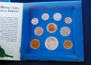 1993 SAN MARINO Italy complete set 10 COINS with silver UNC in official Folder - Picture 1 of 1