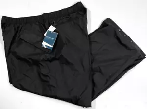 NWT PROPPER MENS X-LARGE REG PACKABLE WATERPROOF WINDPROOF RAIN PANTS BLACK - Picture 1 of 2