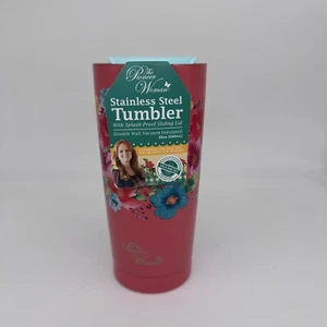 The Pioneer Woman Stainless Steel Travel Tumbler Cup Maverick Breezy Pink 20 oz - Picture 1 of 8