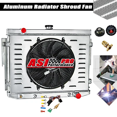 Ventilador de cubierta de radiador de 3 filas para cargador PLYMOUTH SATELLITE DODGE CORONET 73-74 7,2 L Foto 1 de 4