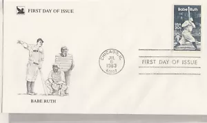 BABE RUTH JULY 6,1983, FIRST DAY COVER AND 2 PAGE FACT SHEET - Picture 1 of 2
