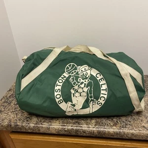 Vintage Boston Celtics Small Duffel Bag Green White Strap - Picture 1 of 9