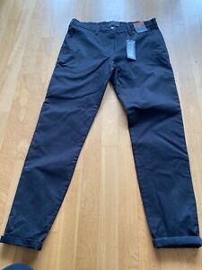 Mens Marks & Spencers Black Skinny Chinos Trousers Size W32 L32 New With Tags