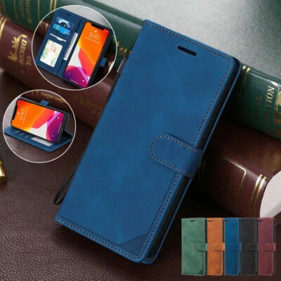 Leather Flip Stand Wallet Phone Case For Samsung A12 A22 A32 A52 A72 A02S A03S - Image 1 of 4