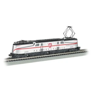 65254 Bachmann N Gauge GG-1 - PRR #4866 - Silver w/Red Stripe Congressional' - Picture 1 of 1
