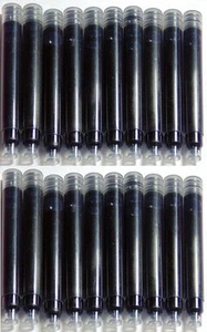 40 - Fountain Pen Refill Ink Cartridges for Jinhao, Baoer & More - BLACK - Picture 1 of 1
