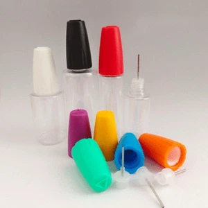 10/15/20/30ml Long Needle Tip Liquid PET Empty Dropper Bottles ChildProof Caps - Picture 1 of 9