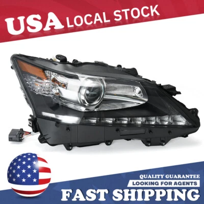 Faro proyector pasajero para Lexus GS350 GS450h 2013-15 HID sin AFS LED DRL Foto 1 de 4