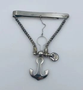 Tiffany & Co. Sterlingsilber Maritim Anker Krawattennadel Verschluss - Bild 1 von 7