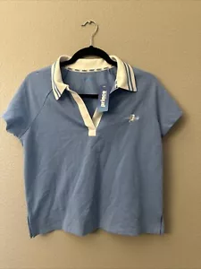 NWT Prince Pickleball Women's Short Sleeve Polo Shirt Light Blue Size Small - Picture 1 of 8