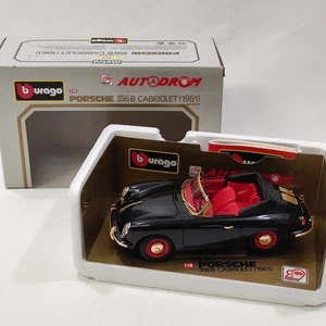 Burago Porsche 356 Cabriolet 1961 nera sc. 1/18 serie speciale limitata - Foto 1 di 5