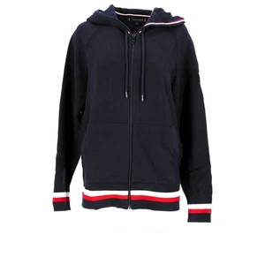 Tommy Hilfiger Mens Full Zip Hoodie Blue Size L Hooded Pockets Machine Washable - Picture 1 of 9